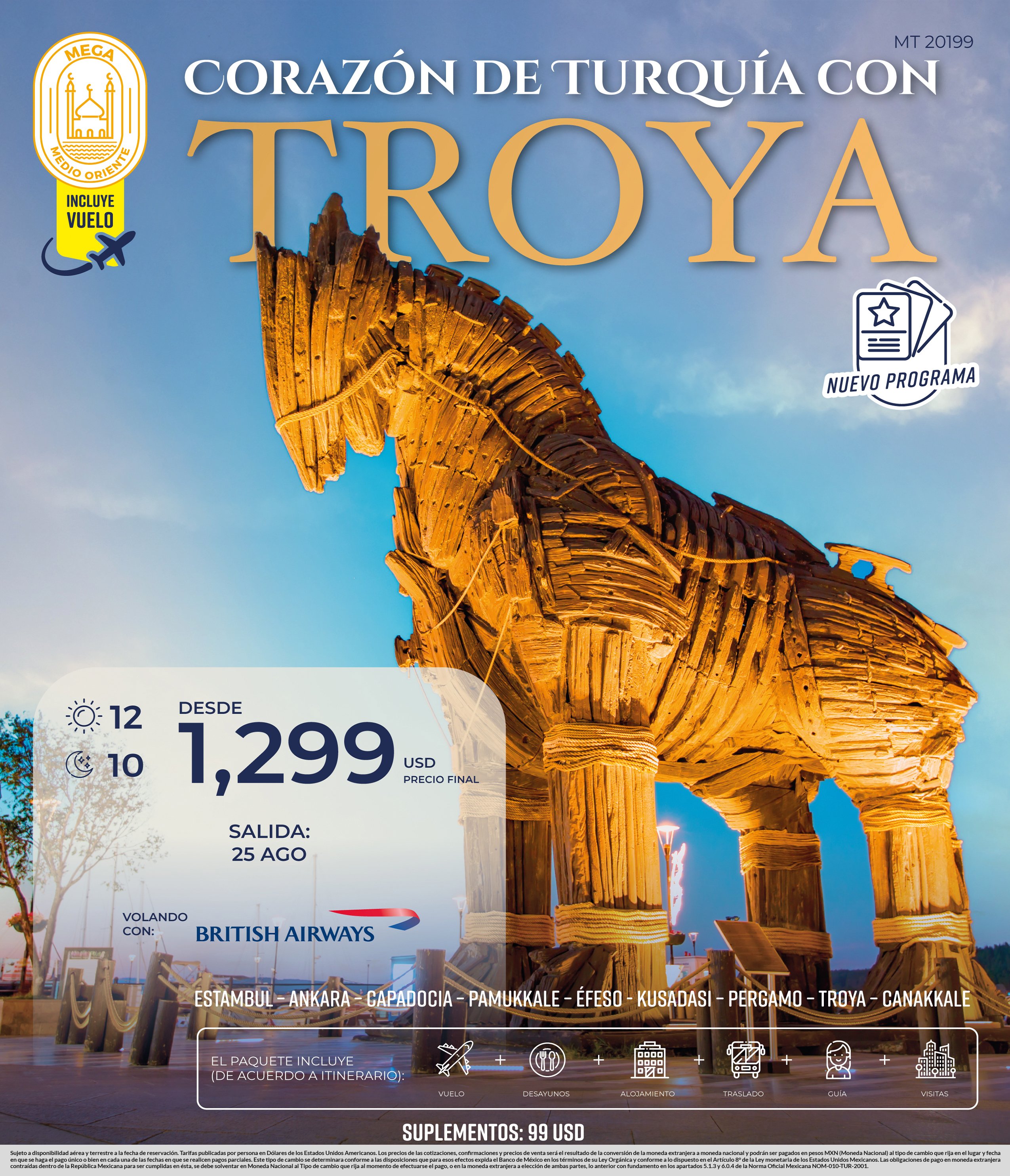 Corazon de turquia con troya medio oriente