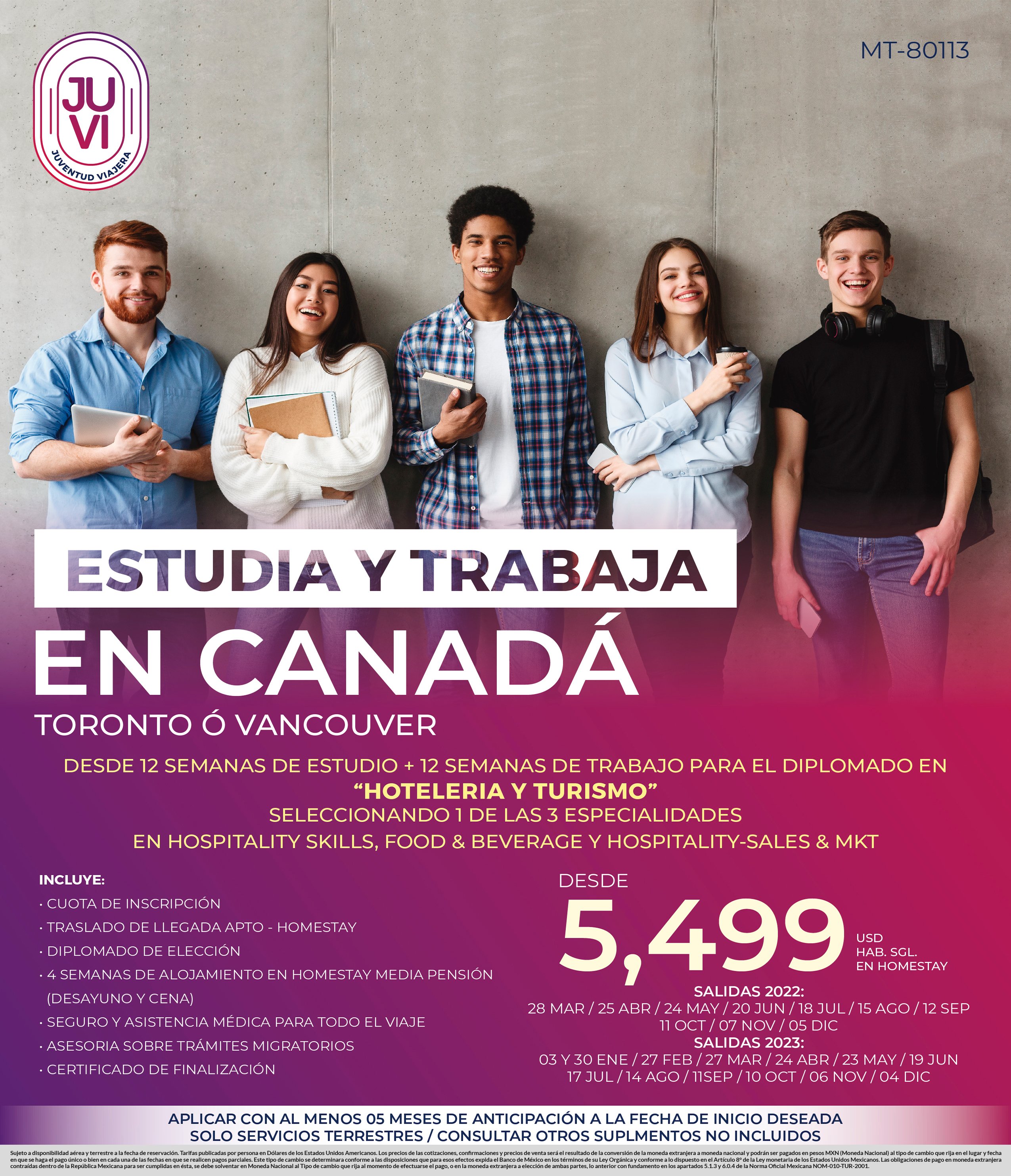 Estudia y trabaja en canada