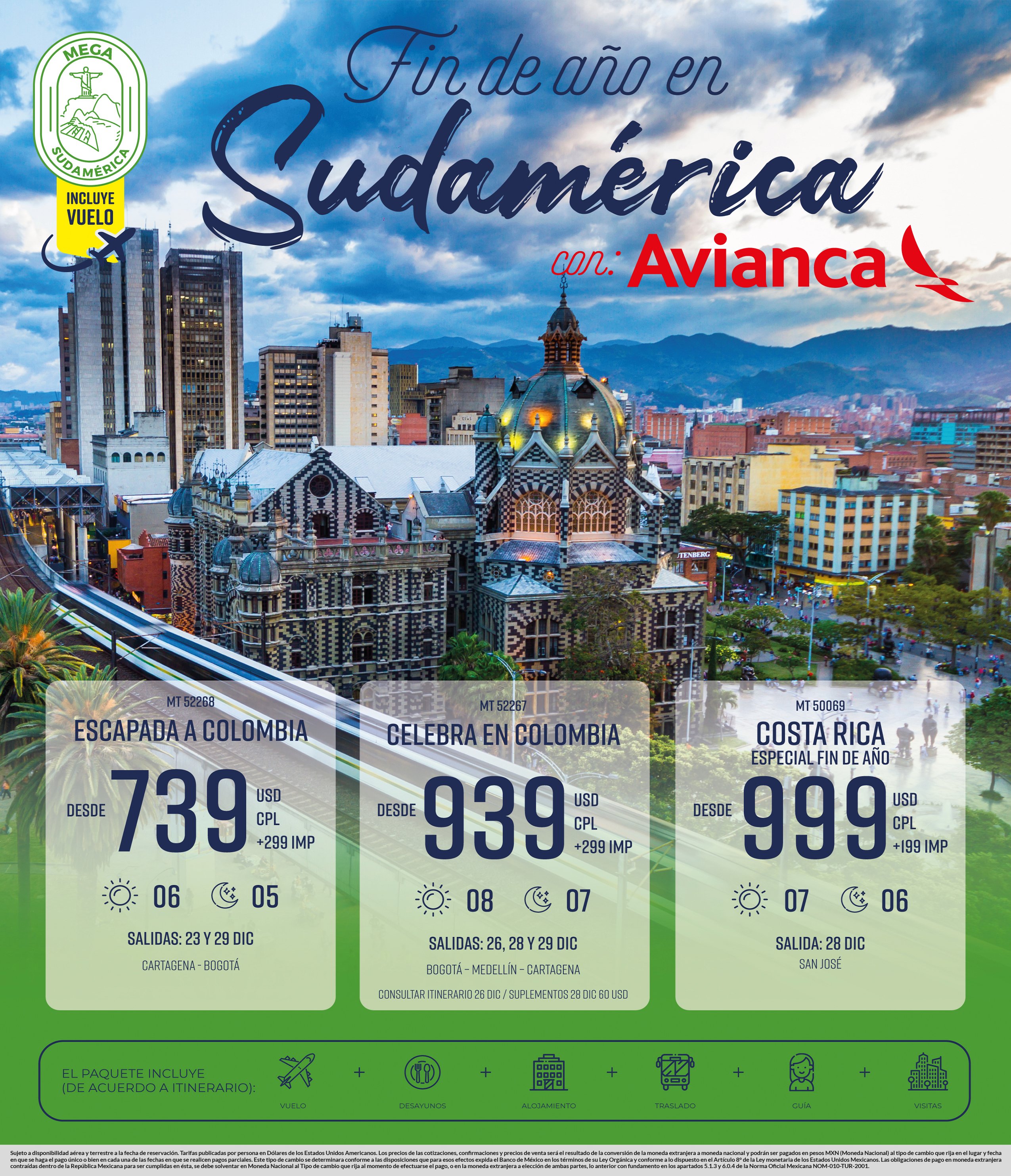 Fin de año en sudamerica con avianca sudamerica