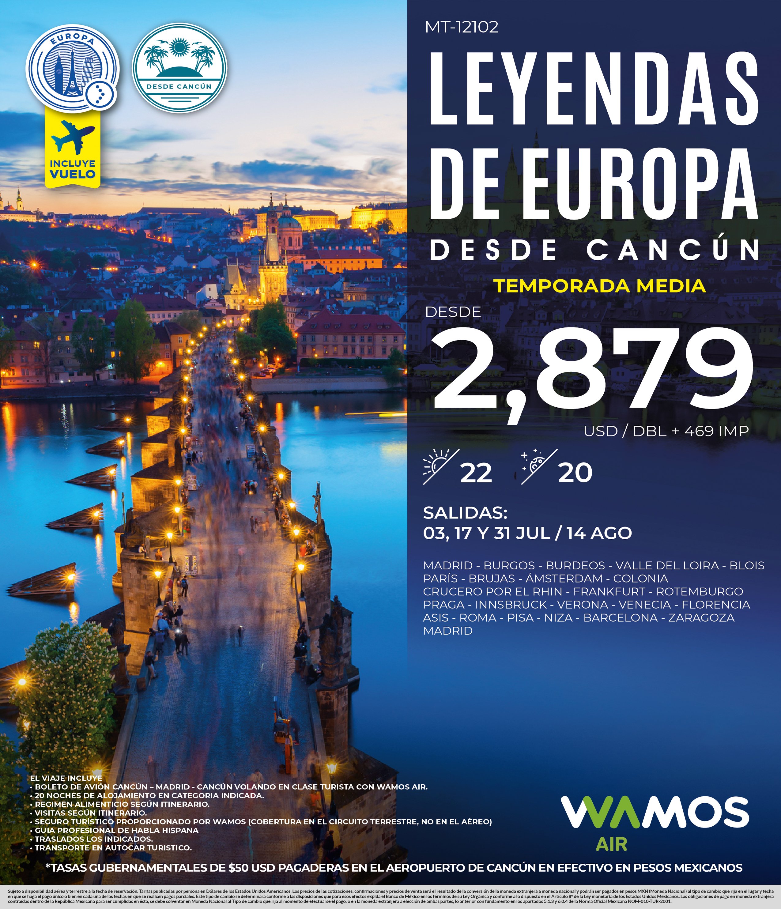 Leyendas de europa desde cancun