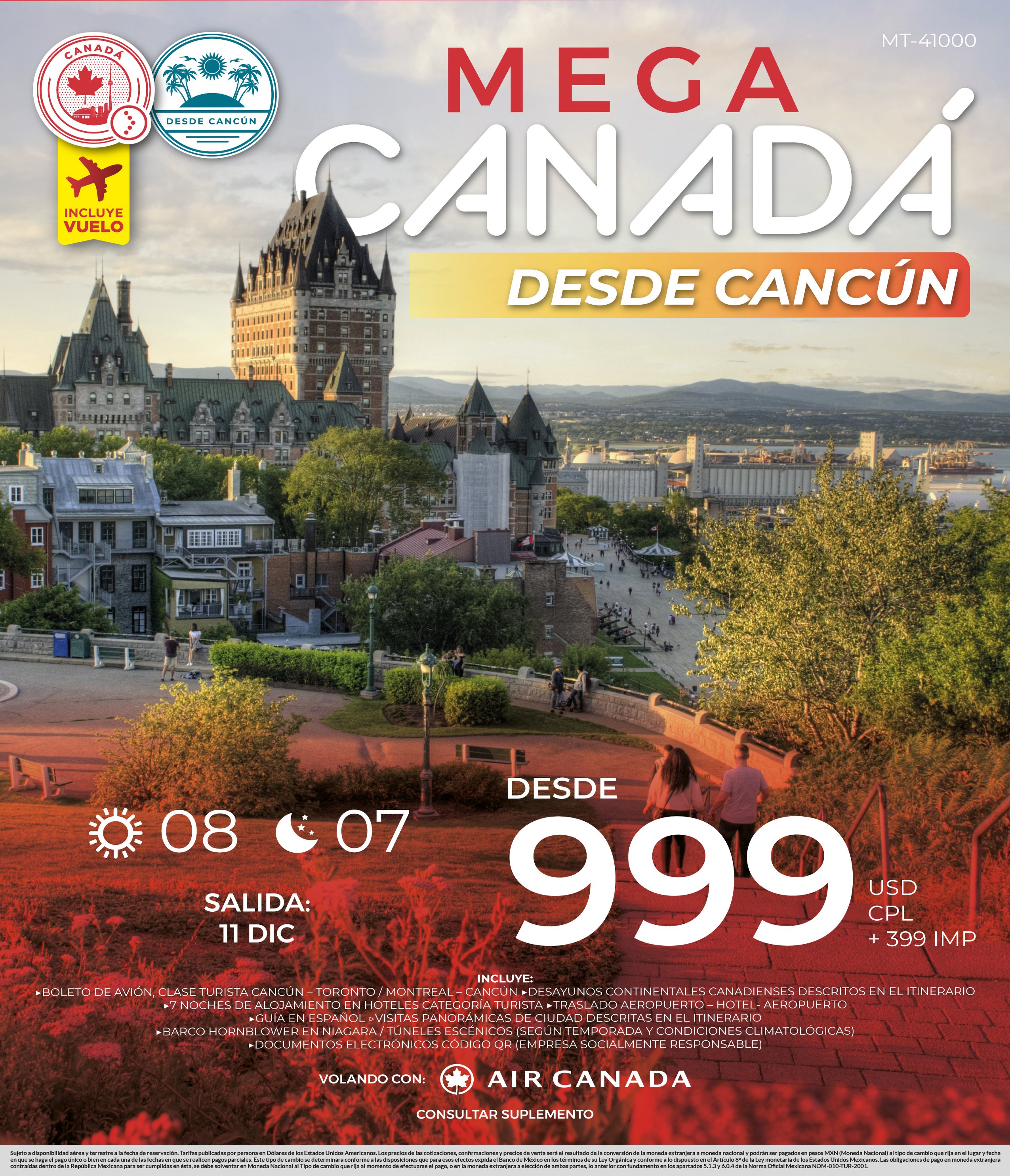 Mega Canada desde cancun