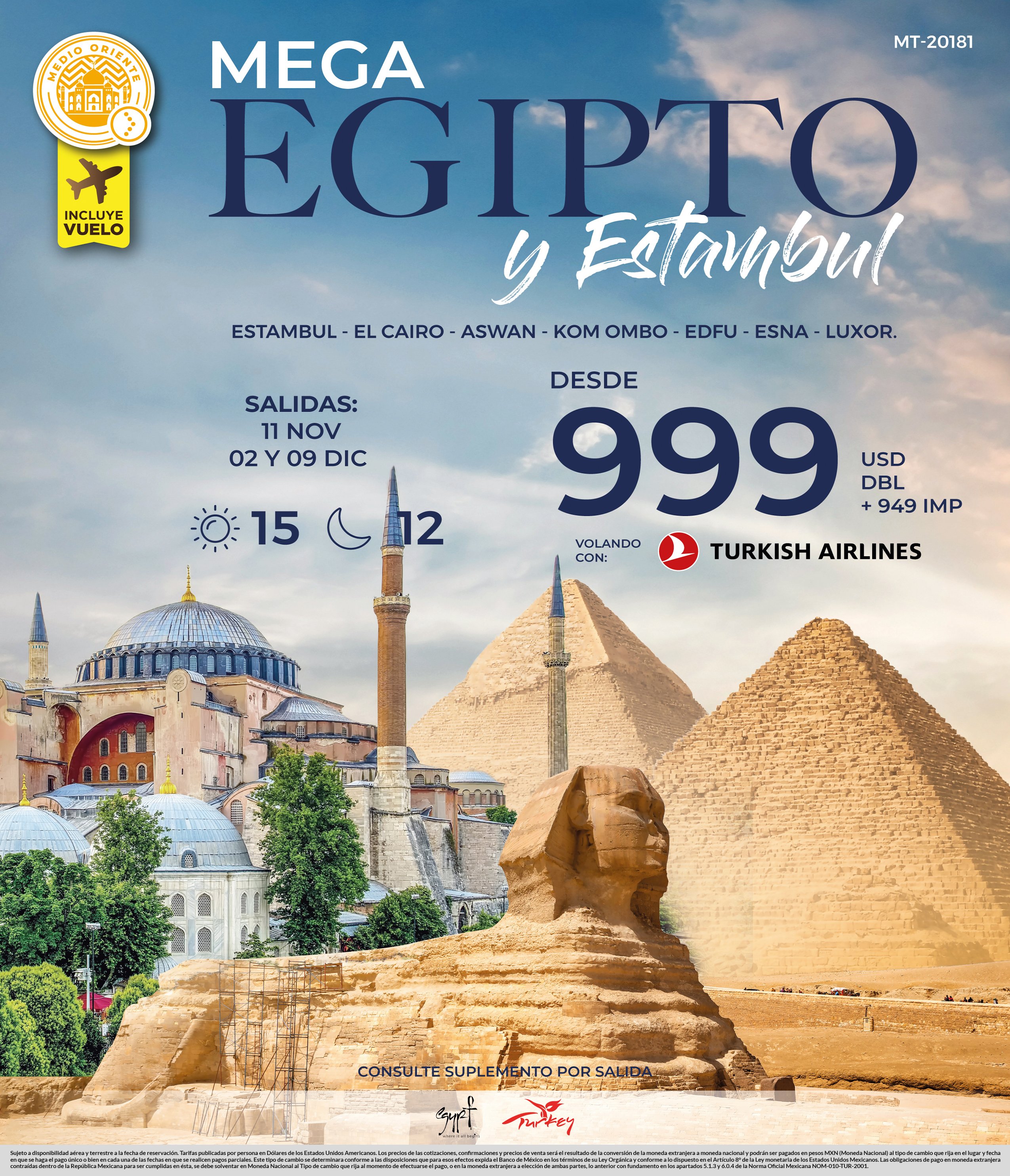 Mega egipto y estambul medio oriente