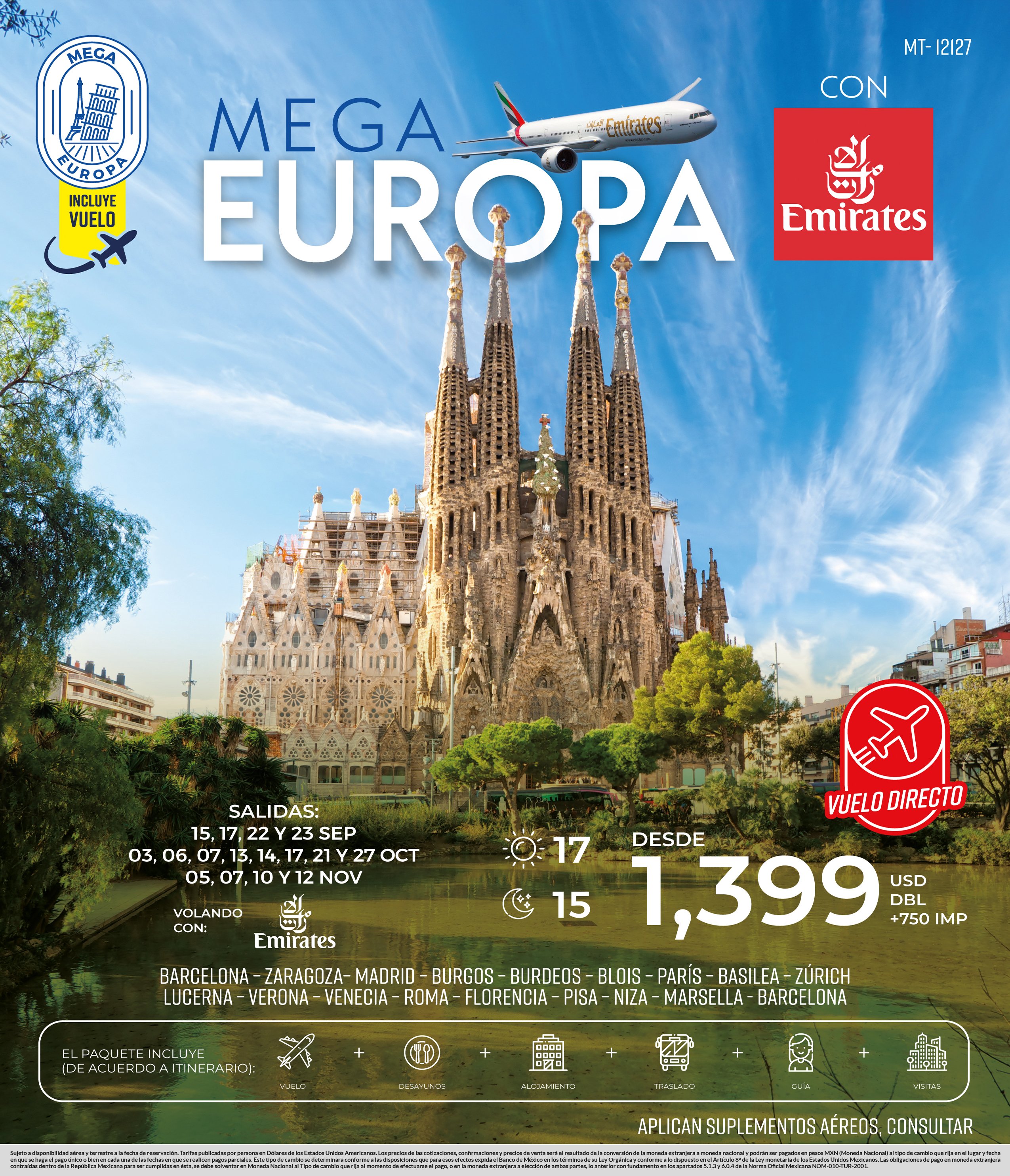 Mega Europa con emirates europa