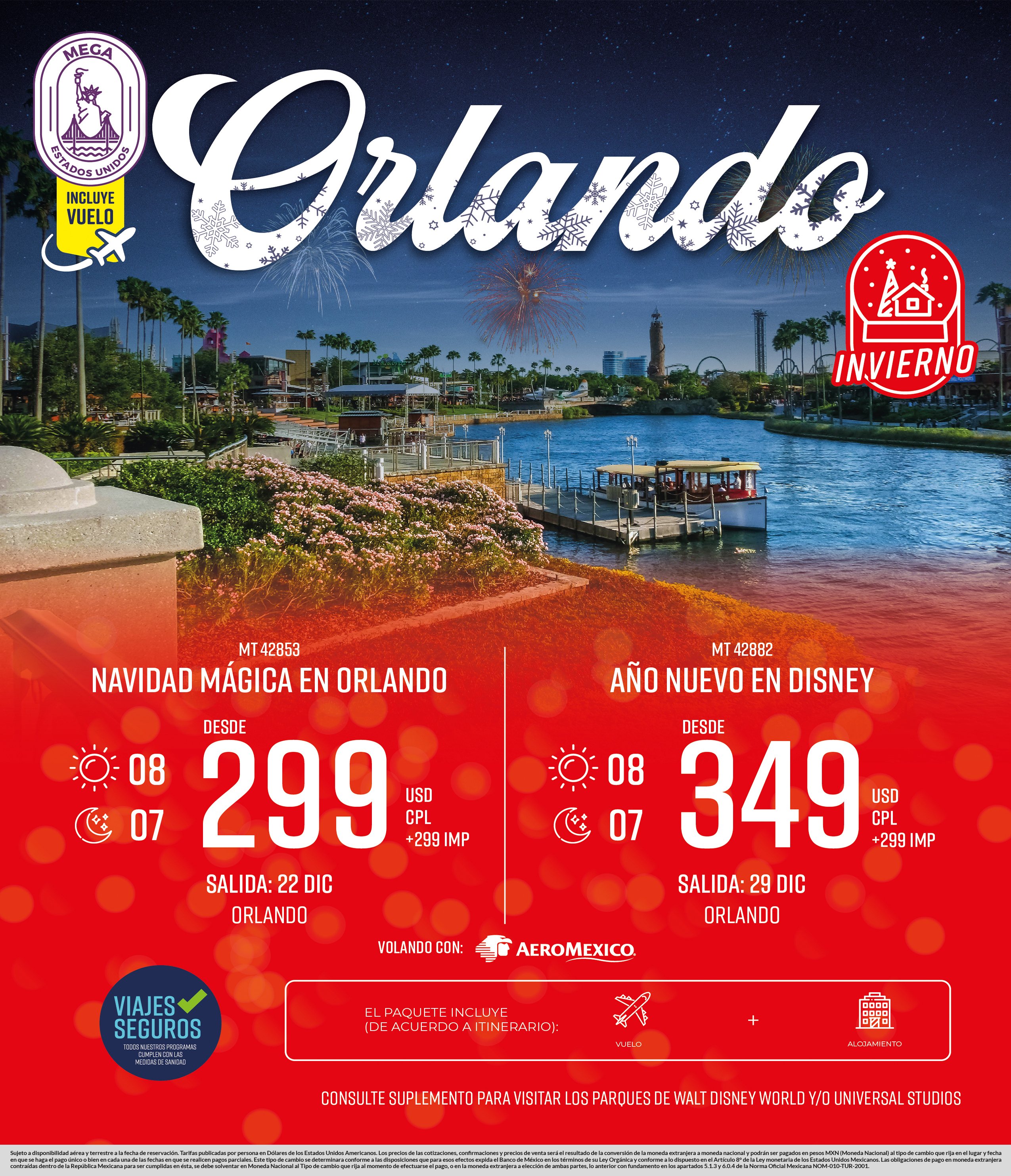 Navidad magica en orlando invierno