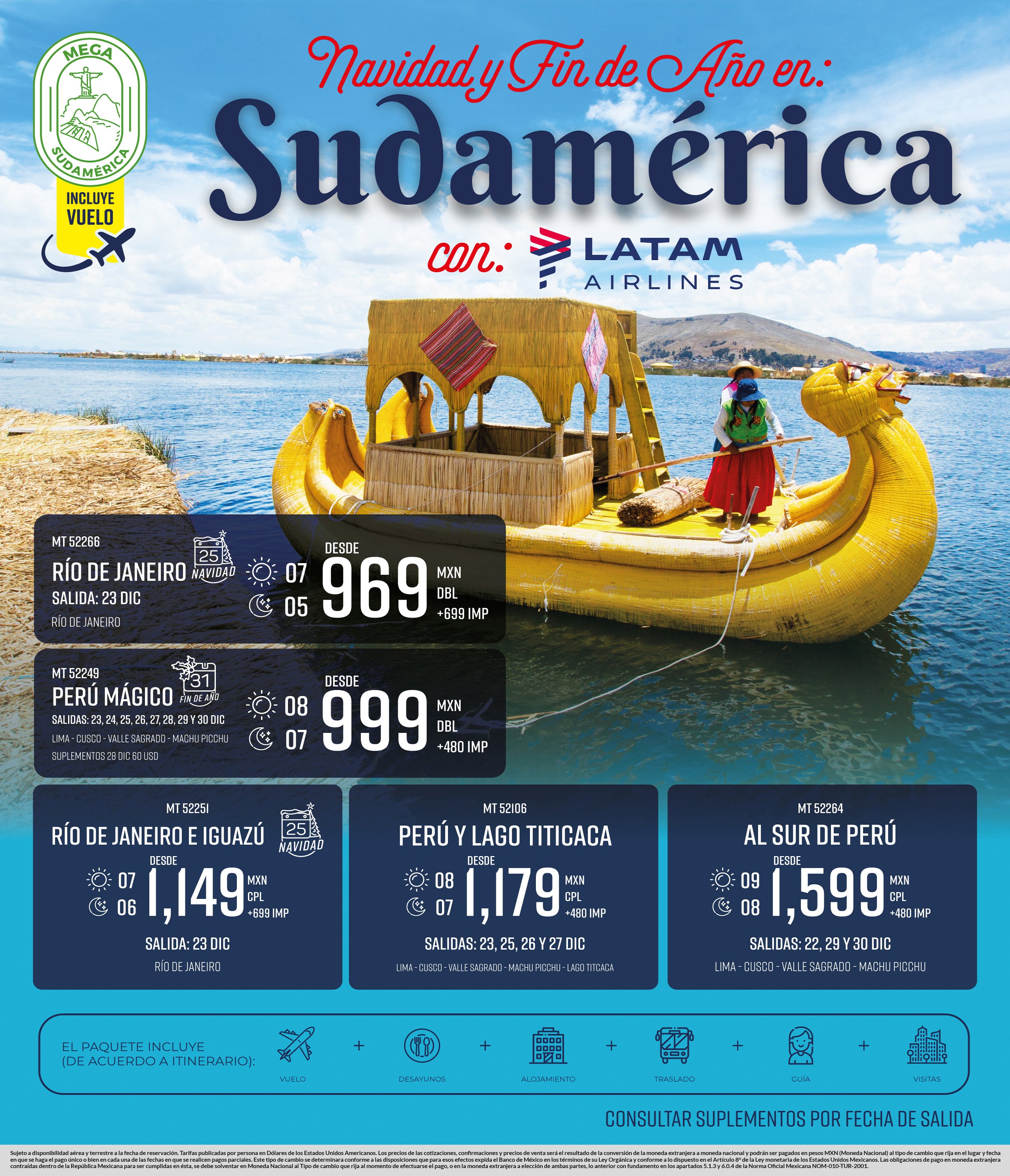 Navidad y fin de año en sudamerica con latam sudamerica