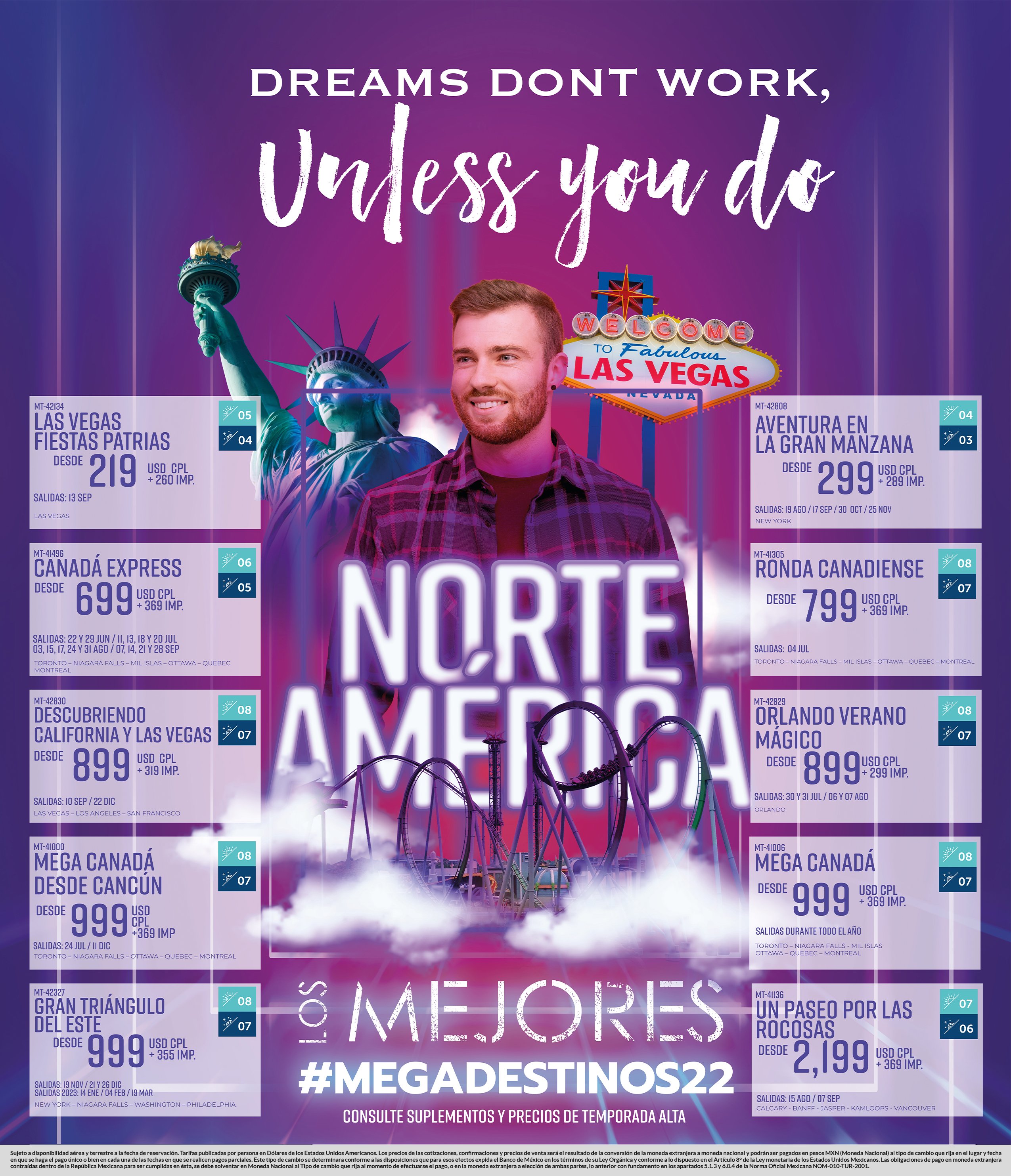 Poster norteamerica estados unidos