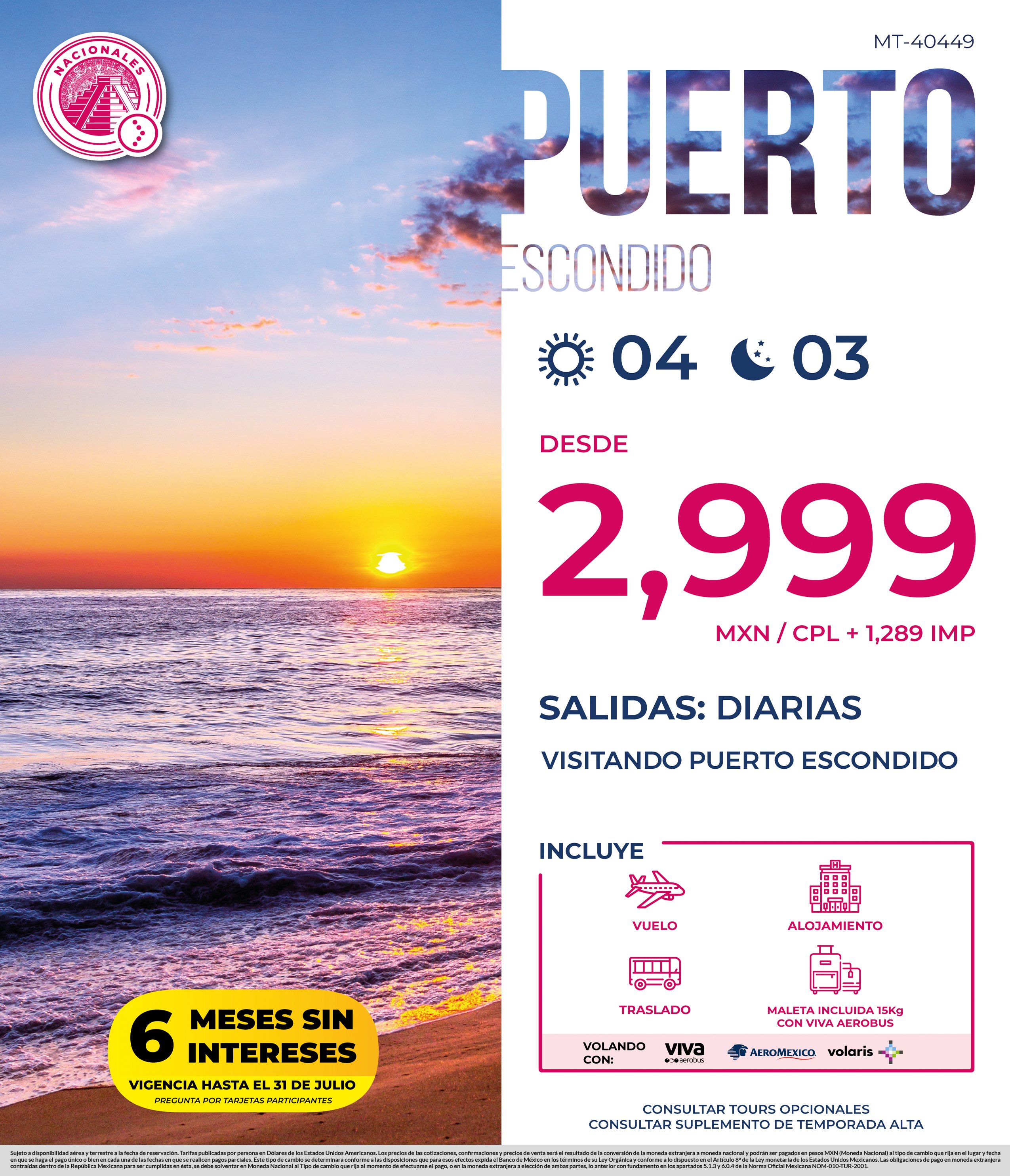 Puerto escondido nacionales
