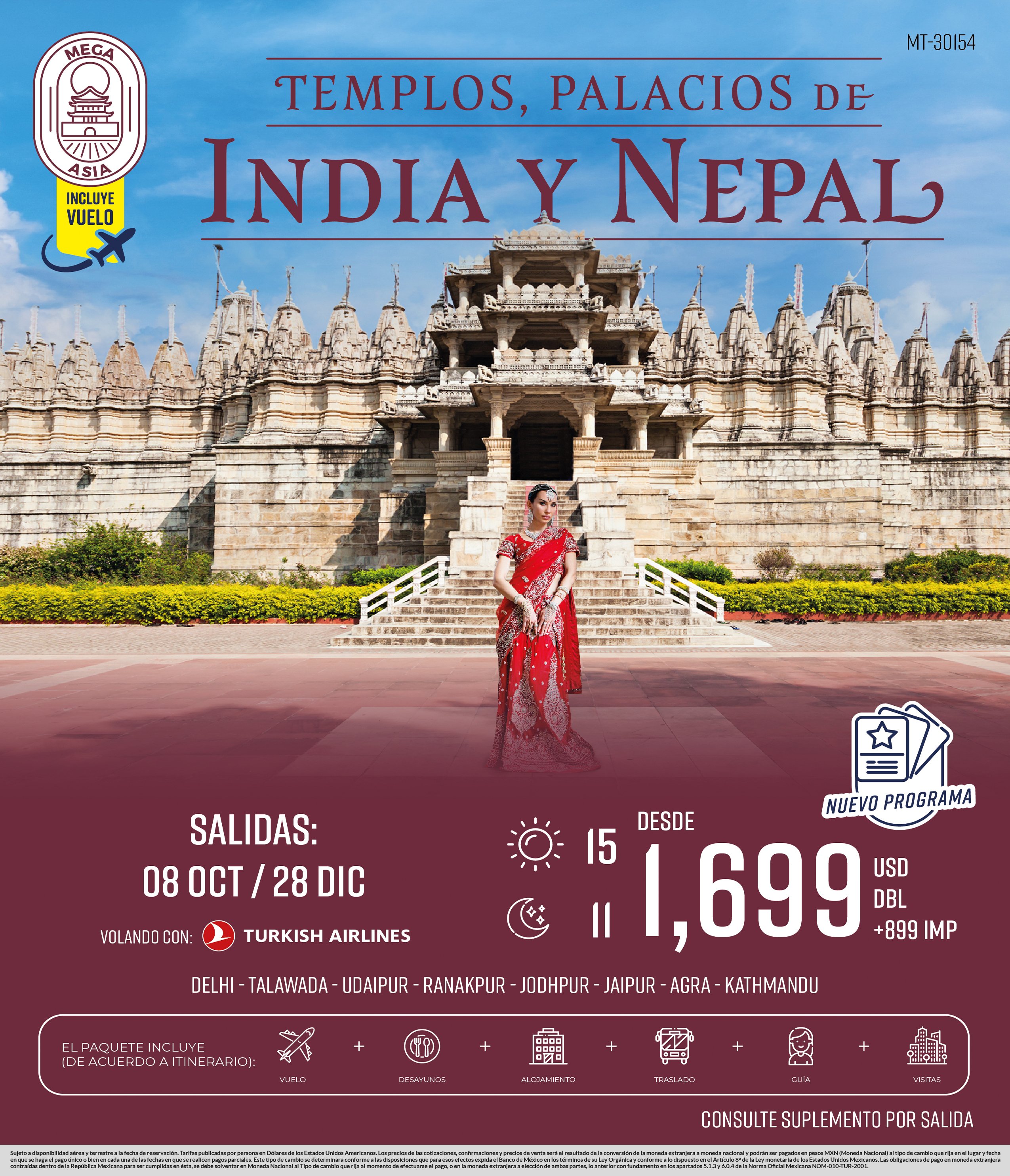 Templos palacios de india y nepal asia