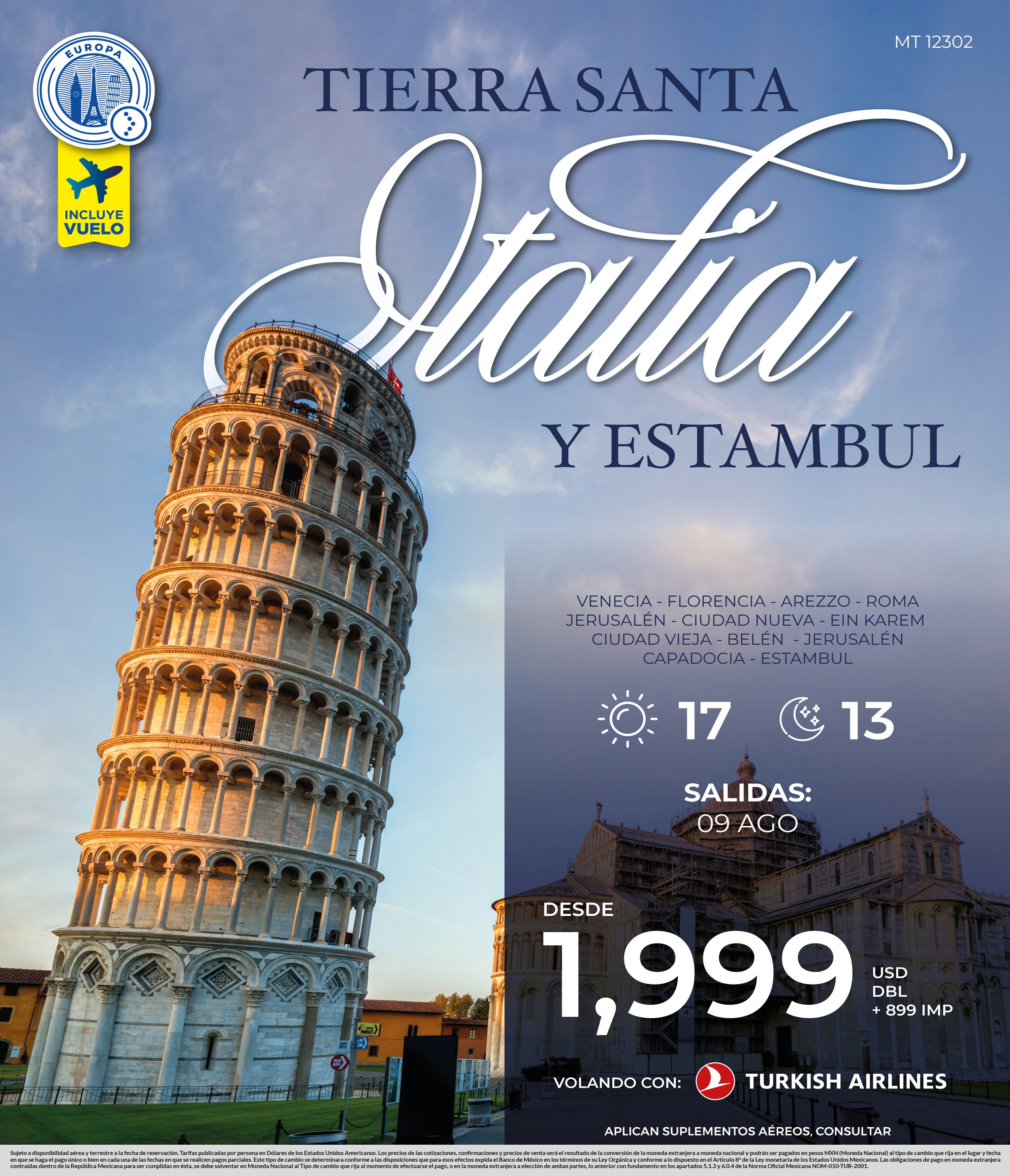 Tierra santa italia y estambul Europa