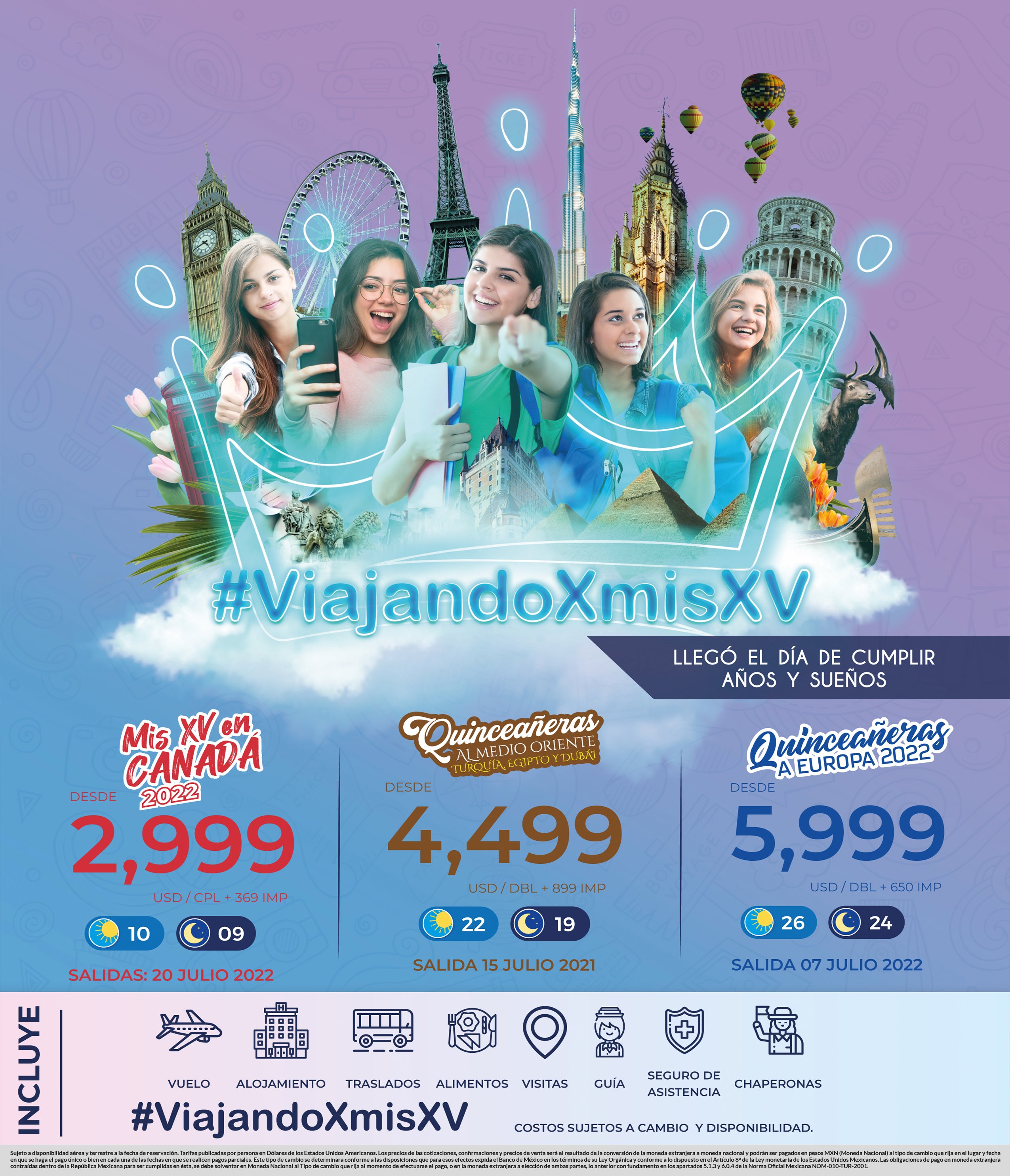Viajando por mis xv